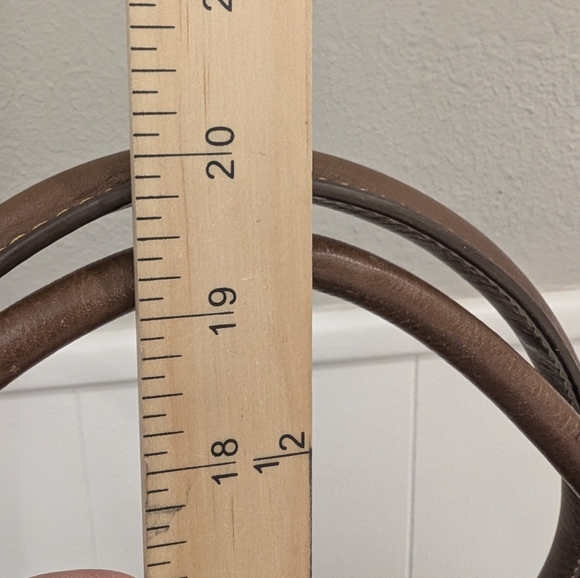 Guy Laroche Leather Handbag Chocolate Brown Leather Shoulder bag - Picture 5 of 16